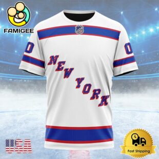 NHL New York Rangers Special Whiteout Design Custom T Shirt, New York Rangers Shirt
