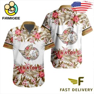 NHL Ottawa Senators Floral Hawaiian Shirt