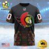 NHL Ottawa Senators Special Design For Black History Month Custom T Shirt, Ottawa Senators Shirt