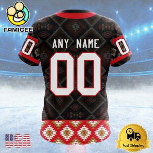 NHL Ottawa Senators Special Design With Native Pattern Custom T Shirt, Ottawa Senators Shirt
