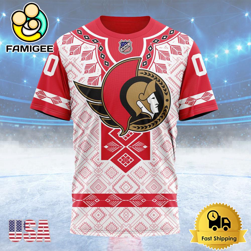 NHL Ottawa Senators Special Native Heritage Design Custom T Shirt, Ottawa Senators Shirt