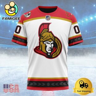 NHL Ottawa Senators Special Reverse Retro Design Concept Custom T Shirt, Ottawa Senators Shirt