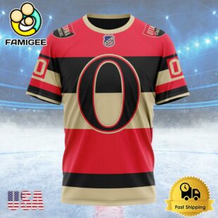 NHL Ottawa Senators Special Throwback Design Custom T Shirt, Ottawa Senators Shirt