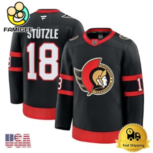 NHL Ottawa Senators Tim Stutzle Black Limited Hockey Jersey, Ottawa Senators Jersey
