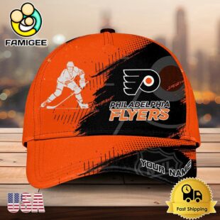 NHL Philadelphia Flyers Bold Distressed Artwork Personalized 3D Cap