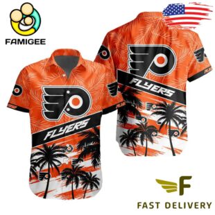 NHL Philadelphia Flyers Coconut Tree Hawaiian Shirt