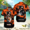 NHL Philadelphia Flyers Hockey Mascot Custom Name Hawaiian Shirt