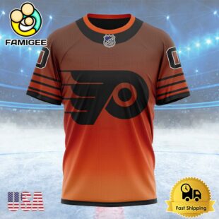 NHL Philadelphia Flyers New Gradient Series Concept Custom T Shirt, Philadelphia Flyers Shirt