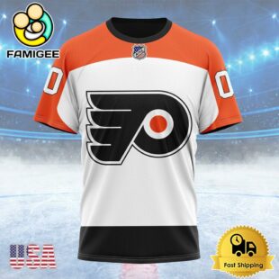 NHL Philadelphia Flyers Personalized Away Kits Custom T Shirt, Philadelphia Flyers Shirt
