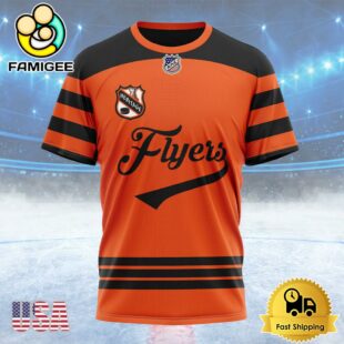 NHL Philadelphia Flyers Personalized Heritage Design Custom T Shirt, Philadelphia Flyers Shirt