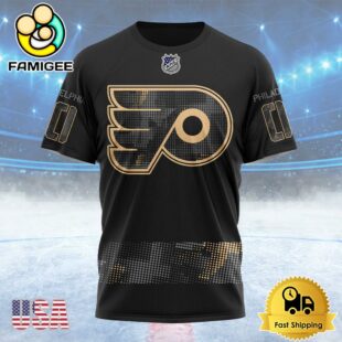 NHL Philadelphia Flyers Personalized Military Appreciation Design Custom T Shirt, Philadelphia Flyers Shirt