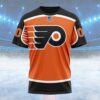NHL Philadelphia Flyers Special Colour Rush Design Custom T Shirt, Philadelphia Flyers Shirt