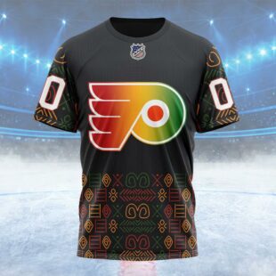 NHL Philadelphia Flyers Special Design For Black History Month Custom T Shirt, Philadelphia Flyers Shirt