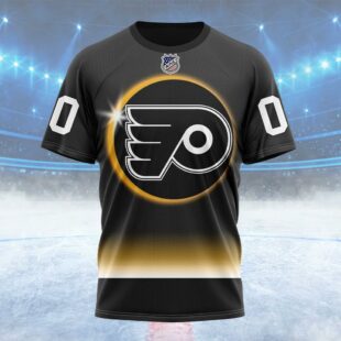 NHL Philadelphia Flyers Special Eclipse Design Custom T Shirt, Philadelphia Flyers Shirt