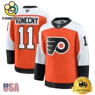 NHL Philadelphia Flyers Travis Konecny Orange Limited Hockey Jersey, Philadelphia Flyers Jersey