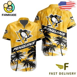 NHL Pittsburgh Penguins Coconut Tree Hawaiian Shirt