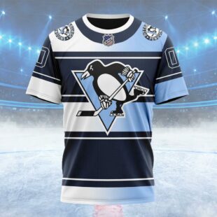 NHL Pittsburgh Penguins New Gradient Series Concept Custom T Shirt, Pittsburgh Penguins Shirt