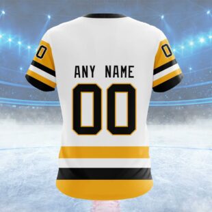 NHL Pittsburgh Penguins Personalized Away Kits Custom T Shirt, Pittsburgh Penguins Shirt
