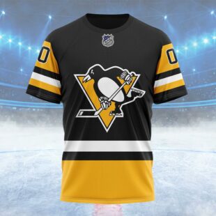NHL Pittsburgh Penguins Personalized Home Kits Custom T Shirt, Pittsburgh Penguins Shirt