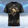 NHL Pittsburgh Penguins Personalized Military Appreciation Design Custom T Shirt, Pittsburgh Penguins Shirt