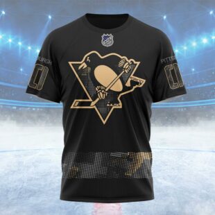 NHL Pittsburgh Penguins Personalized Military Appreciation Design Custom T Shirt, Pittsburgh Penguins Shirt