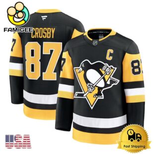NHL Pittsburgh Penguins Sidney Crosby Black Limited Hockey Jersey, Pittsburgh Penguins Jersey