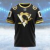 NHL Pittsburgh Penguins Special Black And Gold Design Custom T Shirt, Pittsburgh Penguins Shirt
