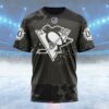 NHL Pittsburgh Penguins Special Black Camo Design For Veterans Day Custom T Shirt, Pittsburgh Penguins Shirt