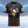 NHL Pittsburgh Penguins Special Design For Black History Month Custom T Shirt, Pittsburgh Penguins Shirt