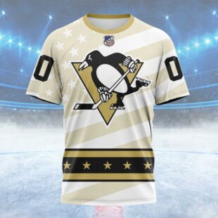 NHL Pittsburgh Penguins Special Military Appreciation Design Custom T Shirt, Pittsburgh Penguins Shirt