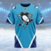 NHL Pittsburgh Penguins Special Reverse Retro Design Concept Custom T Shirt, Pittsburgh Penguins Shirt