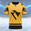 NHL Pittsburgh Penguins Special Two-tone Design Custom T Shirt, Pittsburgh Penguins Shirt