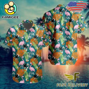 NHL San Jose Sharks Flamingo Hawaiian Shirt