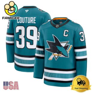NHL San Jose Sharks Logan Couture Teal Limited Hockey Jersey, San Jose Sharks Jersey