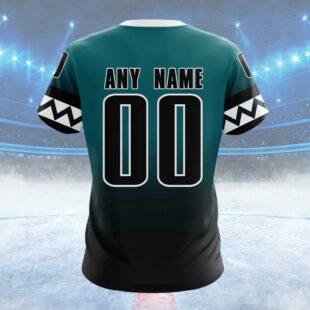 NHL San Jose Sharks New Gradient Series Concept Custom T Shirt, San Jose Sharks Shirt