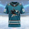 NHL San Jose Sharks Personalized Home Kits Custom T Shirt, San Jose Sharks Shirt