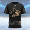 NHL San Jose Sharks Personalized Military Appreciation Design Custom T Shirt, San Jose Sharks Shirt