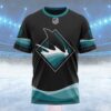 NHL San Jose Sharks Special Blackout Design Custom T Shirt, San Jose Sharks Shirt