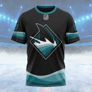 NHL San Jose Sharks Special Blackout Design Custom T Shirt, San Jose Sharks Shirt