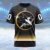 NHL San Jose Sharks Special Eclipse Design Custom T Shirt, San Jose Sharks Shirt