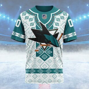 NHL San Jose Sharks Special Native Heritage Design Custom T Shirt, San Jose Sharks Shirt