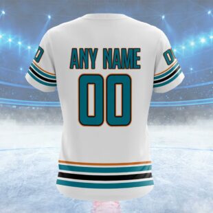 NHL San Jose Sharks Special Reverse Retro Design Concept Custom T Shirt, San Jose Sharks Shirt