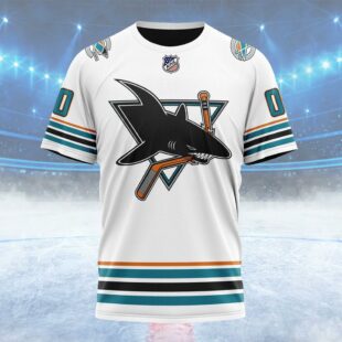 NHL San Jose Sharks Special Reverse Retro Design Concept Custom T Shirt, San Jose Sharks Shirt