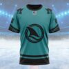 NHL San Jose Sharks Special Two-tone Design Custom T Shirt, San Jose Sharks Shirt
