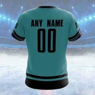 NHL San Jose Sharks Special Two-tone Design Custom T Shirt, San Jose Sharks Shirt