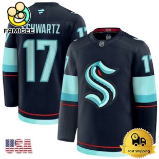 NHL Seattle Kraken Jaden Schwartz Blue Limited Hockey Jersey, Seattle Kraken Jersey