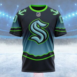 NHL Seattle Kraken New Gradient Series Concept Custom T Shirt, Seattle Kraken Shirt