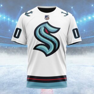 NHL Seattle Kraken Personalized Away Kits Custom T Shirt, Seattle Kraken Shirt