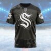 NHL Seattle Kraken Special Black Camo Design For Veterans Day Custom T Shirt, Seattle Kraken Shirt