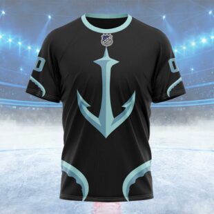 NHL Seattle Kraken Special Blackout Design Custom T Shirt, Seattle Kraken Shirt